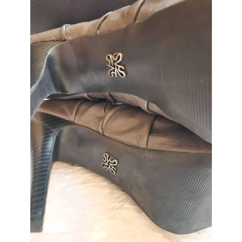 NWOT Simply Vera Wang 8.5 Grey Peep Toe 4